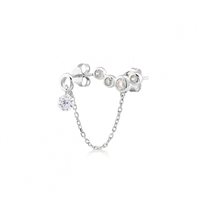 Mono orecchino Kurshuni Donna in Argento Zirconia KX200-3DLSRH - KX200-3DLSRH